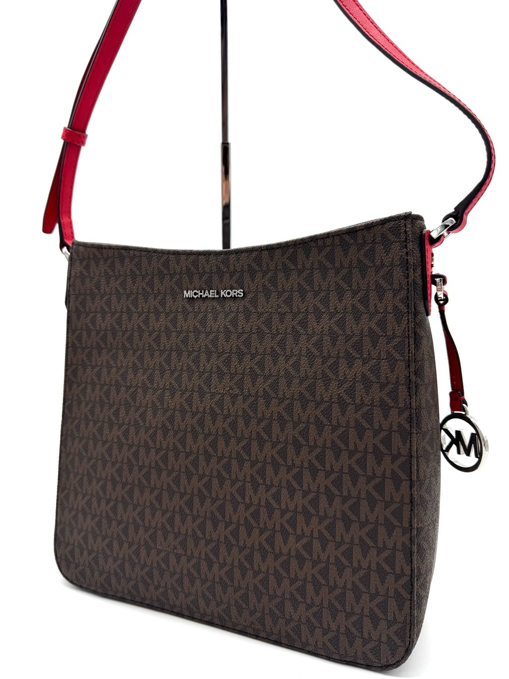 Michael Kors Large Jet Set Travel Messenger
Crossbody Bag Brown/Red
